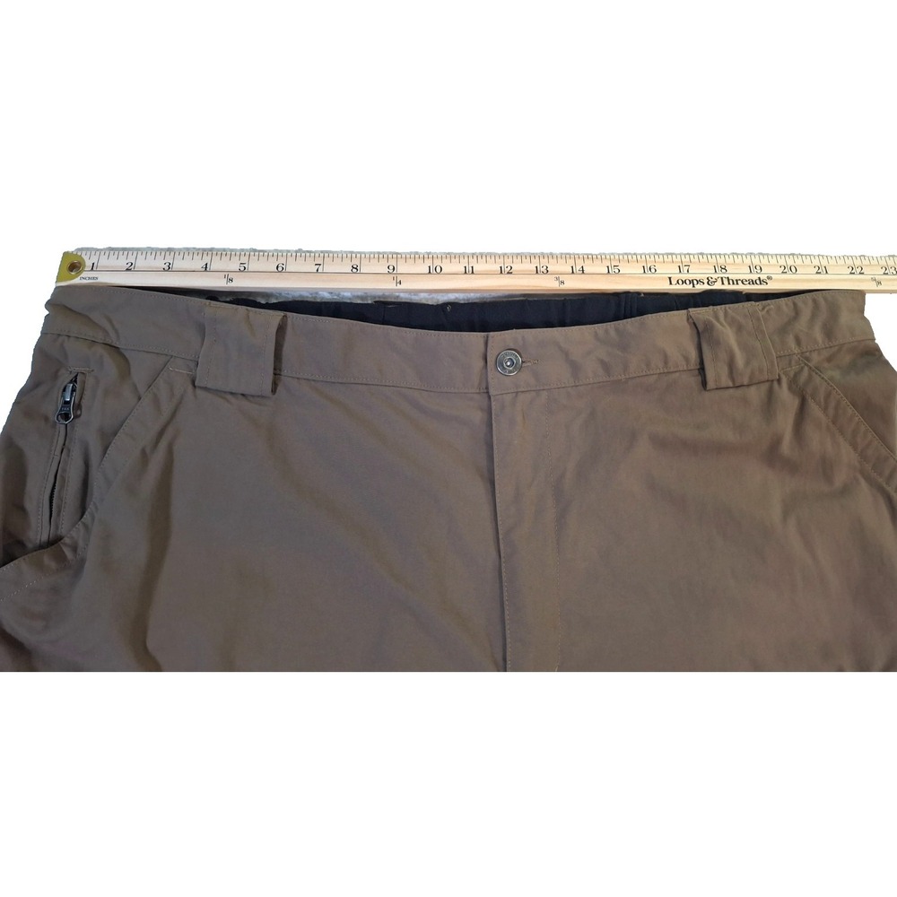 Duluth Trading Dry on the Fly Cargo Shorts Men's 3XL Brown Nylon 9" Inseam - Picture 5 of 9